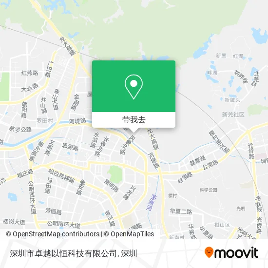 深圳市卓越以恒科技有限公司地图