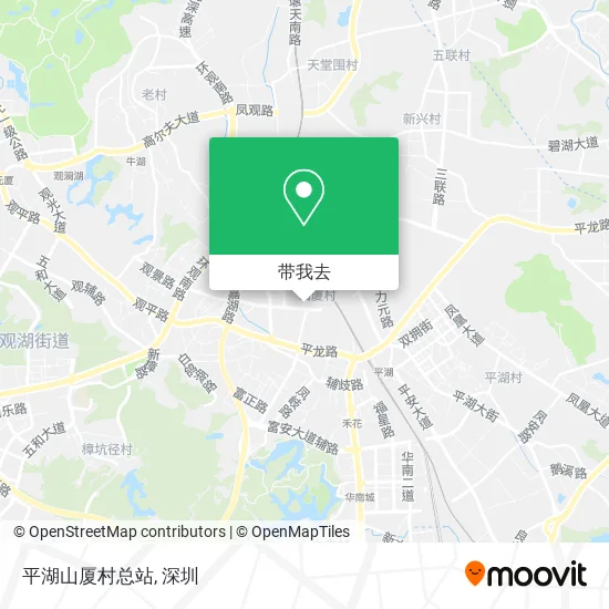 平湖山厦村总站地图