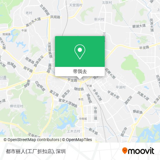 都市丽人(工厂折扣店)地图