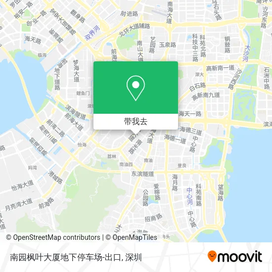 南园枫叶大厦地下停车场-出口地图