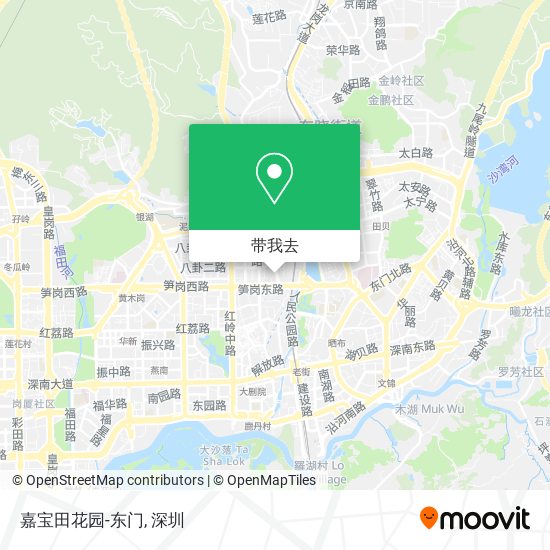 嘉宝田花园-东门地图