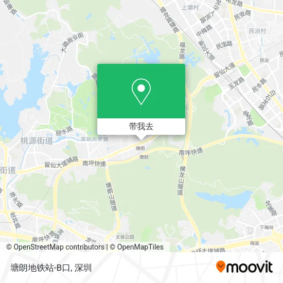塘朗地铁站-B口地图
