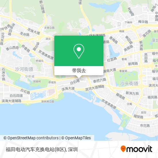 福田电动汽车充换电站(B区)地图