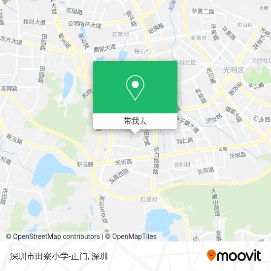 深圳市田寮小学-正门地图