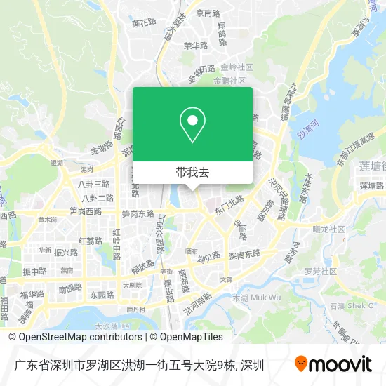 广东省深圳市罗湖区洪湖一街五号大院9栋地图