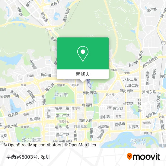 皇岗路5003号地图