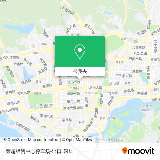 荣超经贸中心停车场-出口地图