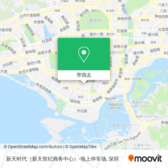 新天时代（新天世纪商务中心）-地上停车场地图