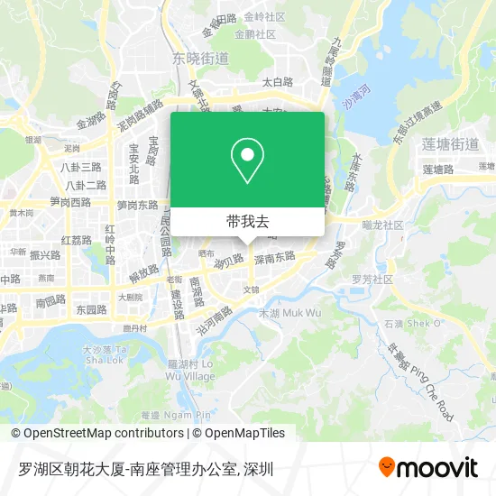 罗湖区朝花大厦-南座管理办公室地图