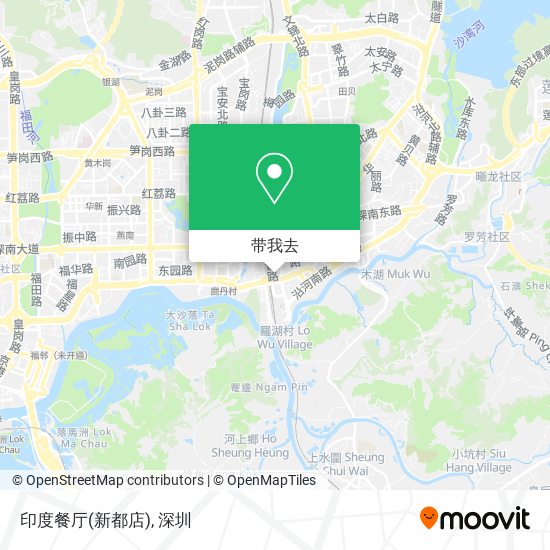 印度餐厅(新都店)地图