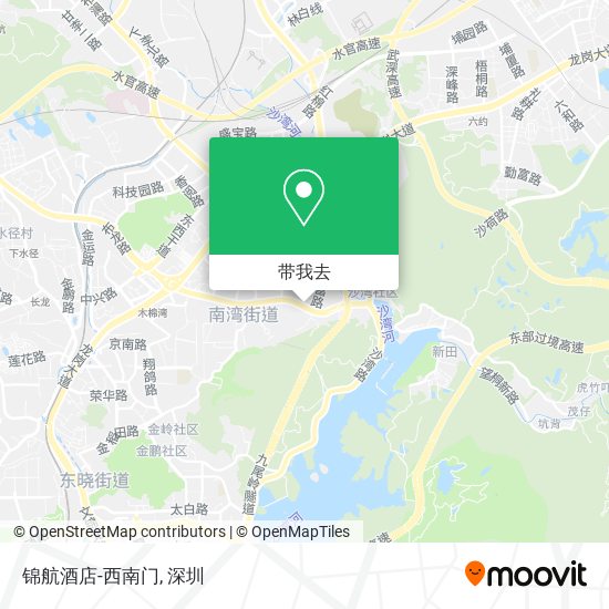 锦航酒店-西南门地图