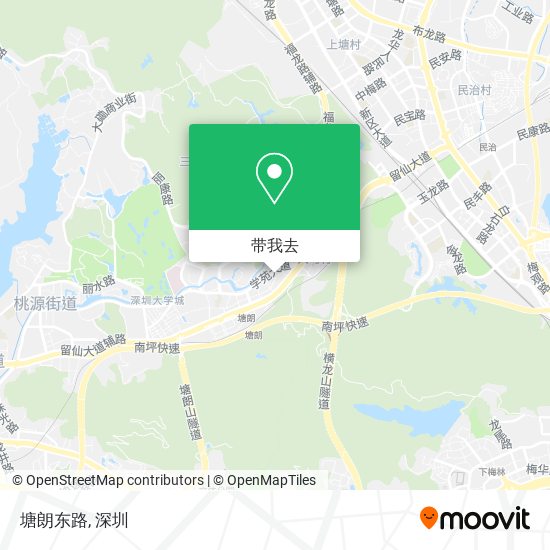 塘朗东路地图