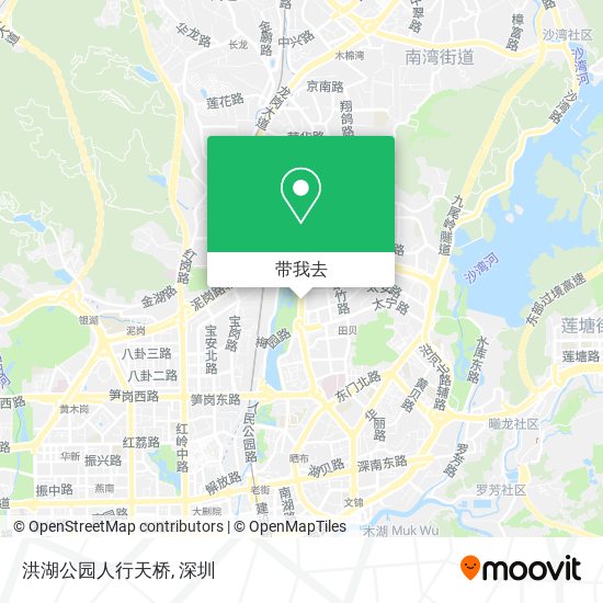 洪湖公园人行天桥地图
