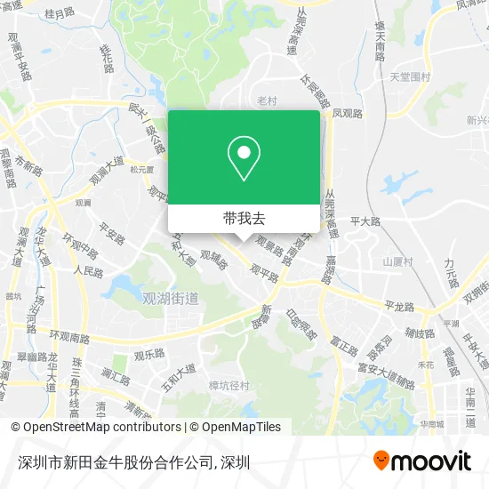 深圳市新田金牛股份合作公司地图