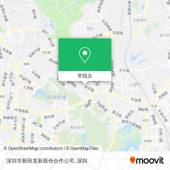 深圳市新田龙新股份合作公司地图