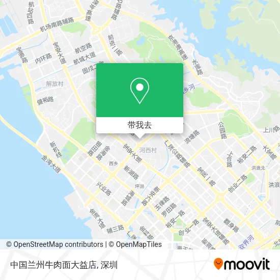 中国兰州牛肉面大益店地图