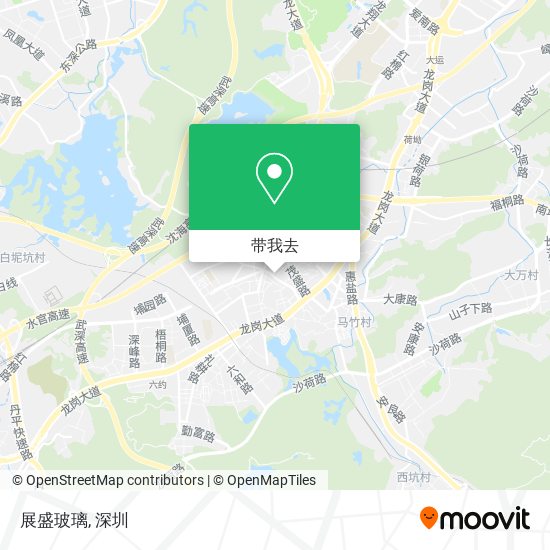 展盛玻璃地图