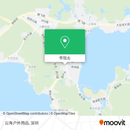 云海户外用品地图