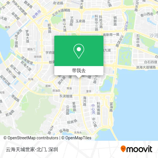 云海天城世家-北门地图