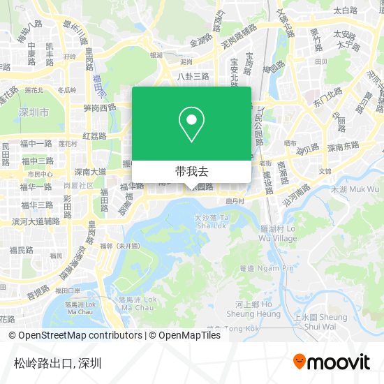 松岭路出口地图