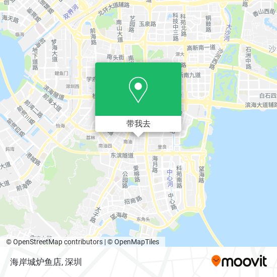 海岸城炉鱼店地图