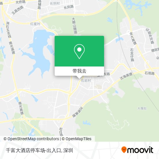 千富大酒店停车场-出入口地图