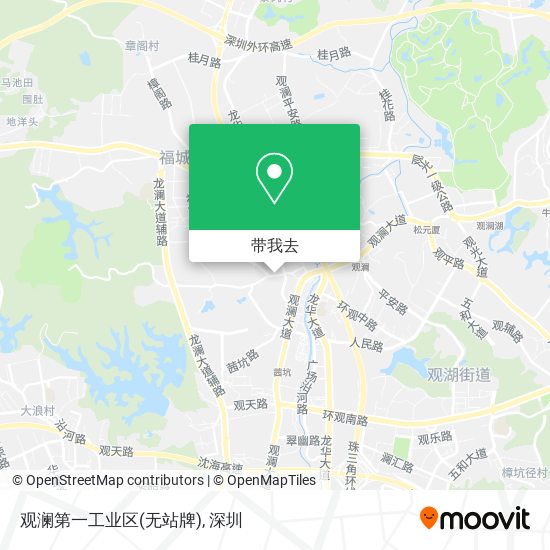 观澜第一工业区(无站牌)地图