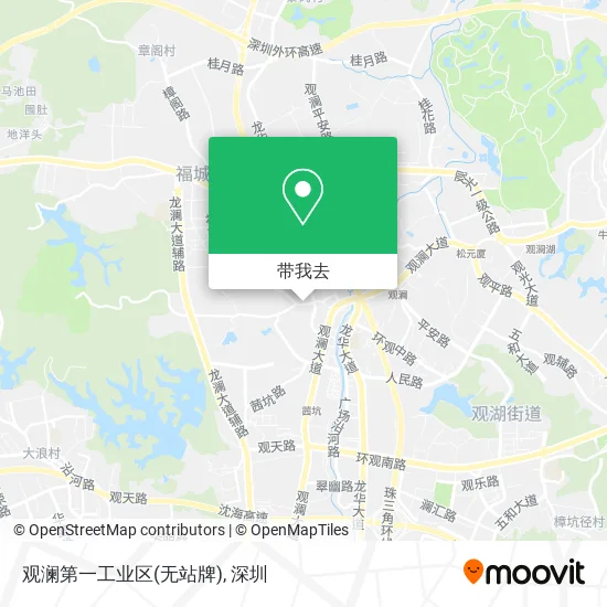 观澜第一工业区(无站牌)地图