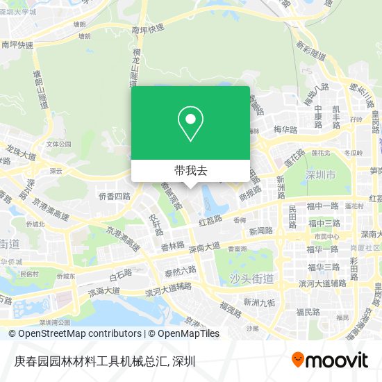 庚春园园林材料工具机械总汇地图