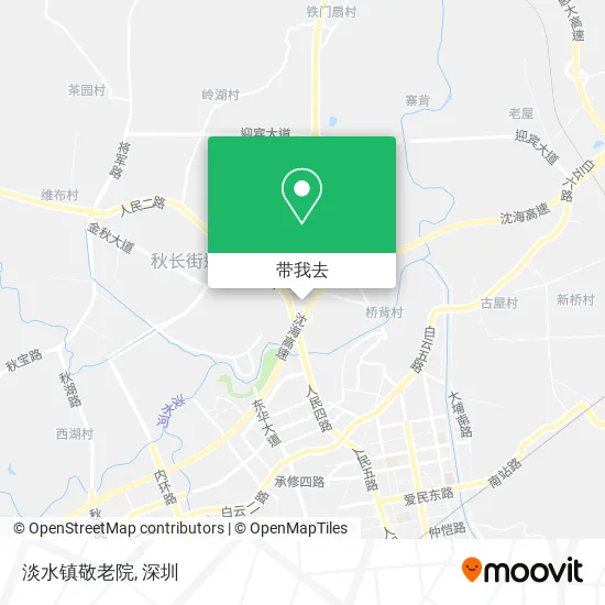 淡水镇敬老院地图