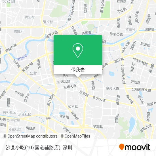 沙县小吃(107国道辅路店)地图