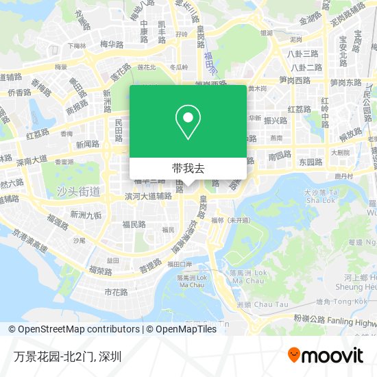 万景花园-北2门地图