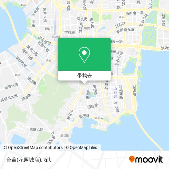 台盖(花园城店)地图