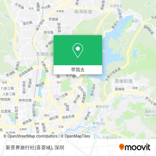 新景界旅行社(喜荟城)地图