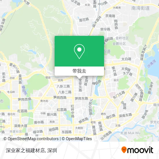 深业家之福建材店地图