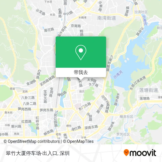 翠竹大厦停车场-出入口地图