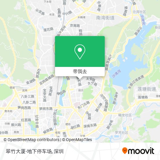 翠竹大厦-地下停车场地图