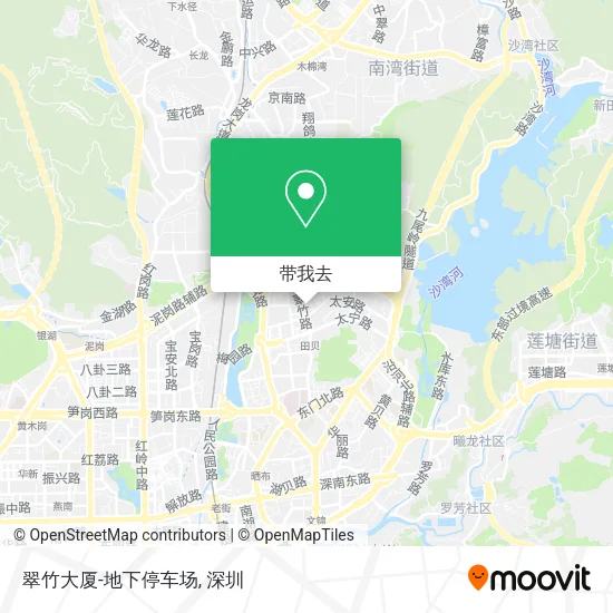 翠竹大厦-地下停车场地图