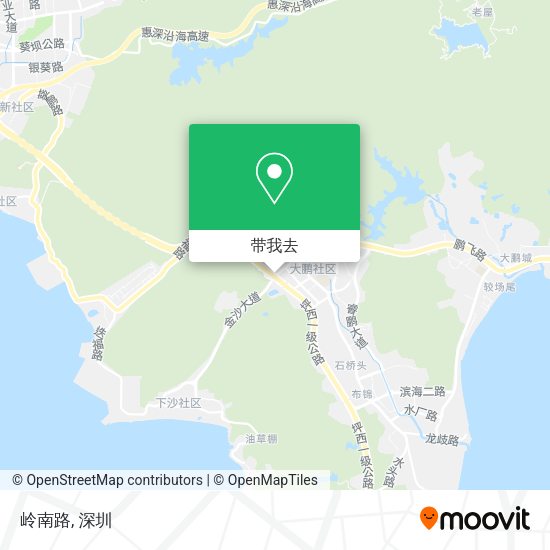 岭南路地图
