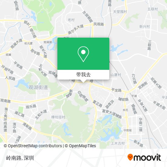 岭南路地图