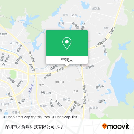 深圳市湘辉煌科技有限公司地图