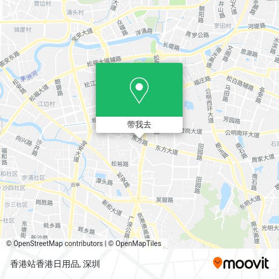 香港站香港日用品地图