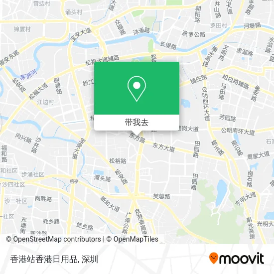 香港站香港日用品地图