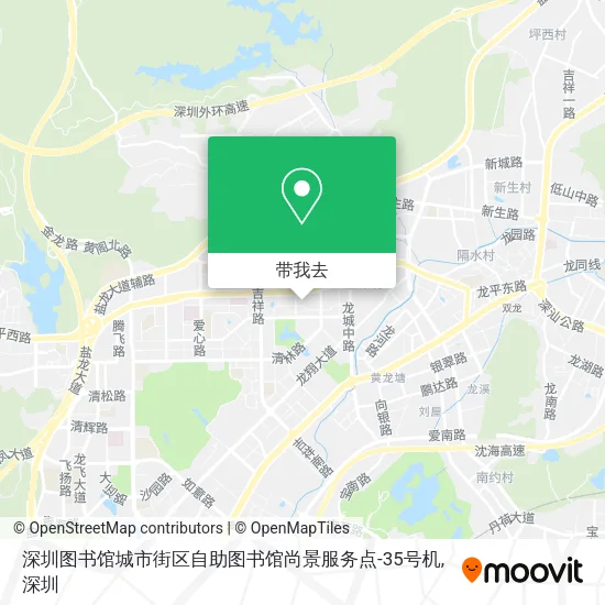 深圳图书馆城市街区自助图书馆尚景服务点-35号机地图