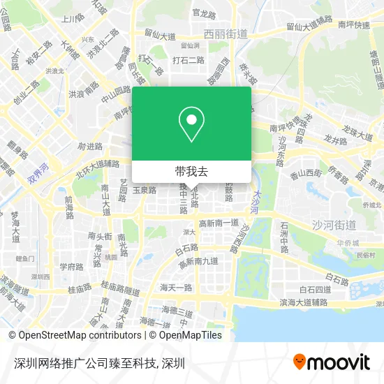 深圳网络推广公司臻至科技地图
