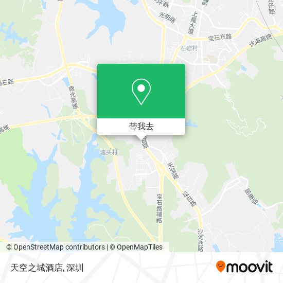 天空之城酒店地图