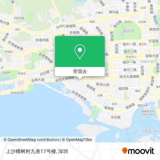上沙椰树村九巷17号楼地图