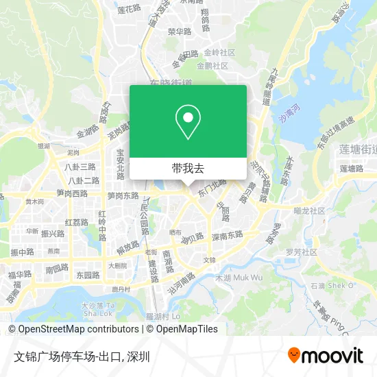 文锦广场停车场-出口地图