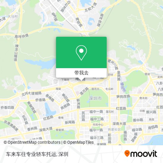 车来车往专业轿车托运地图