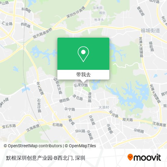 默根深圳创意产业园-B西北门地图